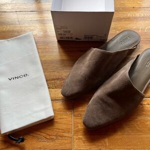 Vince Tan Suede Loafers